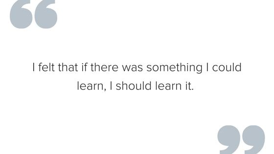 Davion Webb quote about learning.