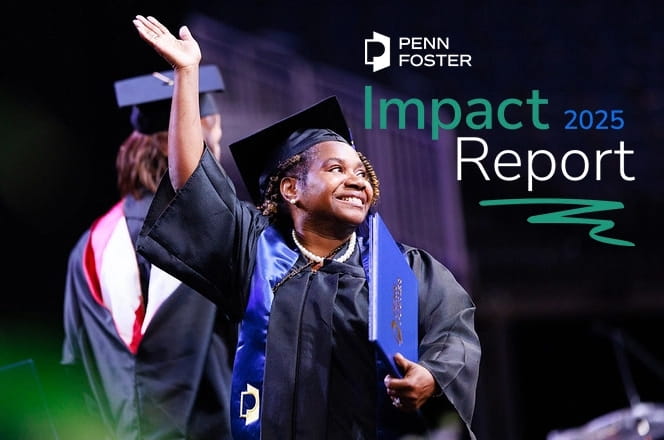 penn foster impact report showing graduation students.