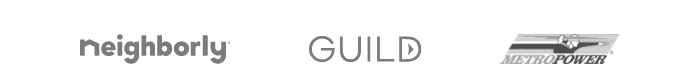 Neighborly, Guild & MetroPower logos.